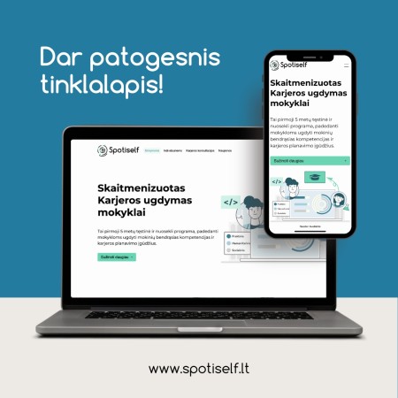 Spotiself tinklalapis atsinaujino!